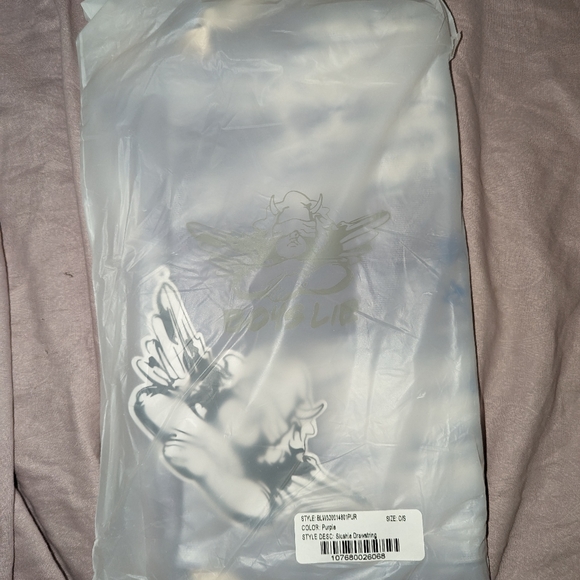 New Boys Lie tye dye drawstring bag, slushie, purple - Picture 2 of 2